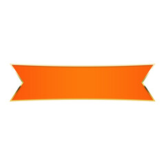 orange banner flag and gold rim
