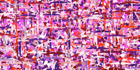 Obraz premium Light Pink, Red vector template with crystals, triangles.