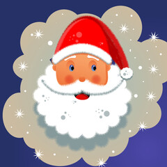 santa,cluse,background,card,cartoon,celebration.character,christmas,cute,design,drawing,element,face,happy,holiday,illustration,man,person,postcard,symbole,texture,Print