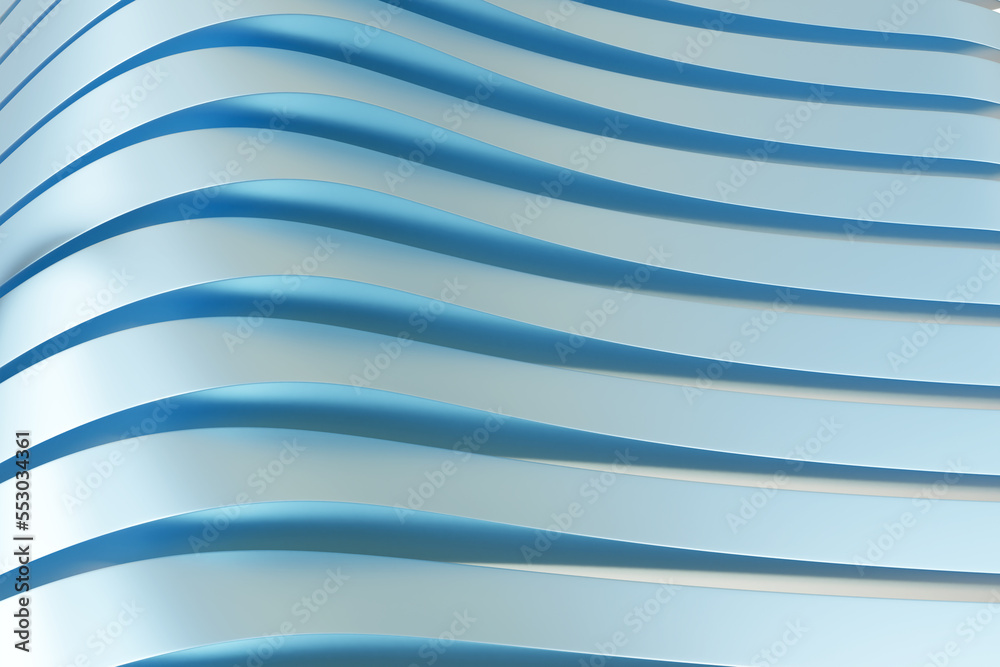 Poster smooth background. blue wavy lines. stylish texture. geometric pattern. background with smooth waves