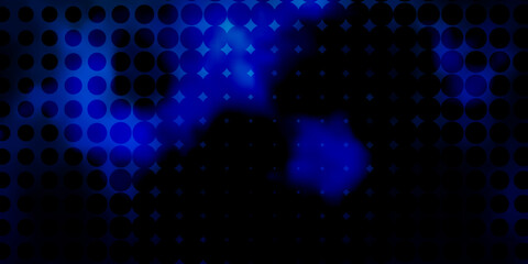 Dark BLUE vector backdrop with dots.