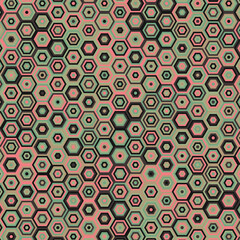  Hexagonal Maze pattern abstract illustration