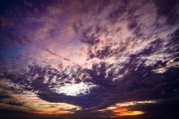 Fototapeta na wymiar Sonnenuntergang Himmel