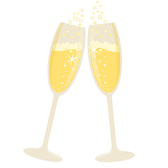 champagne glasses