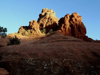 Obraz premium Bell Rock in the setting sun light at Sedona