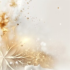 White and gold background. Great for banners, ads, cards and more.	