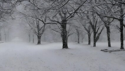 冬の背景　雪景色　風景