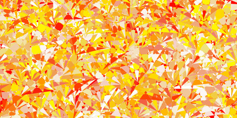 Light Orange vector pattern with polygonal shapes.