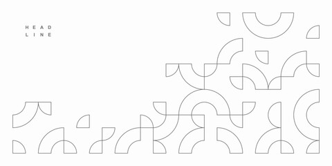 Abstract geometric technological background. Vector creative design.