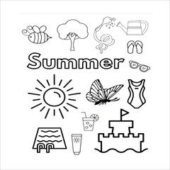 Vector illustration of scarf and shawl icon. Set of scarf and accessory stock vector illustration.Summer