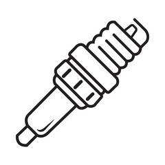 spark plug icon logo vector design template