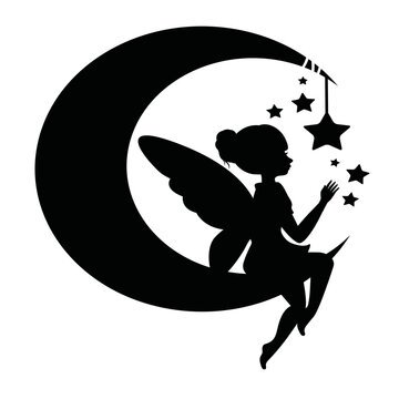 fairy girl with a magic wand. winx doll. angel with wings for children's room 