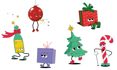 Christmas cards set. New Year’s cards 2023