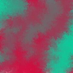 Green and red colored abstract background. Distorted and liquid  texture, bright pattern.