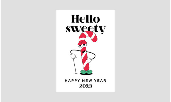 Christmas Candy Character Hello sweety