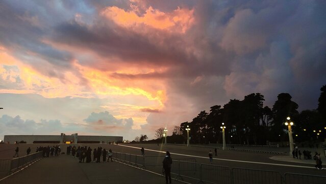 tramonto santuario di fatima