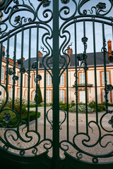 Beautiful French architecture in Champagne sparkling wine making town Epernay, Champagne, France