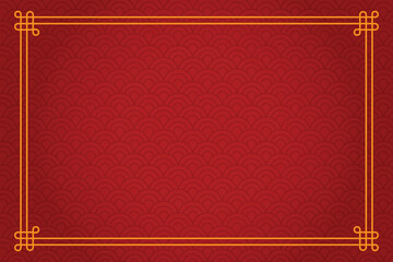 Chinese new Year Frame for Background Square