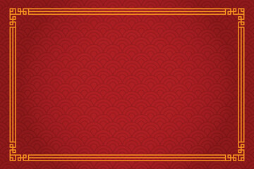 Chinese new Year Frame for Background Red