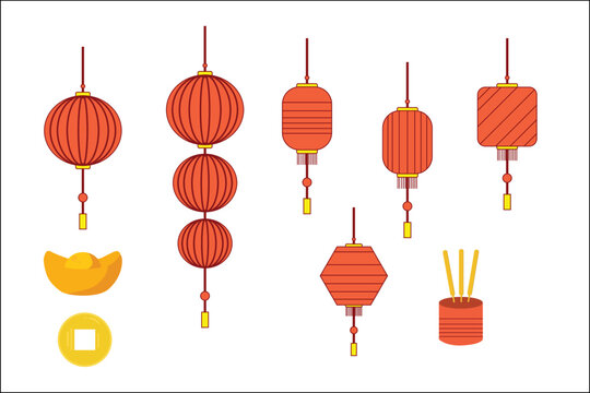 Chinese new Year set lamp chinese
