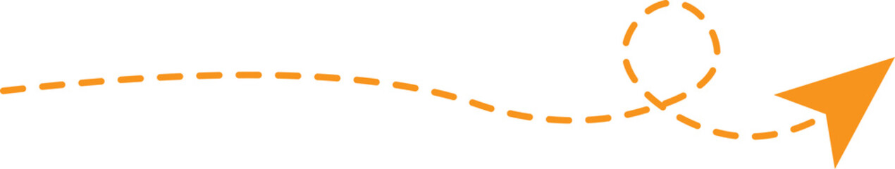Dashed Line Arrow