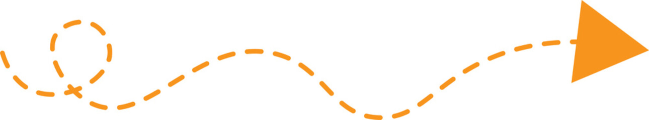 Dashed Line Arrow
