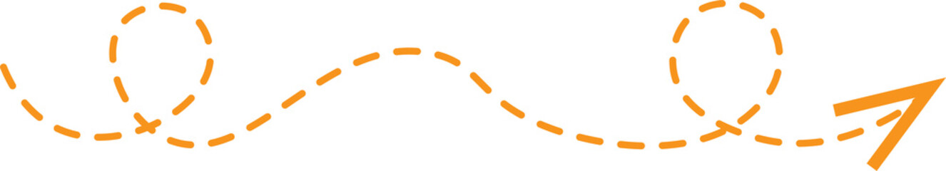 Dashed Line Arrow