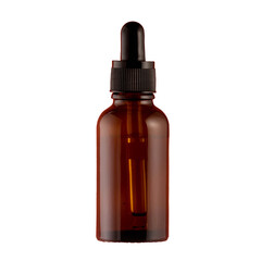 Essential Oil Bottle on White Background