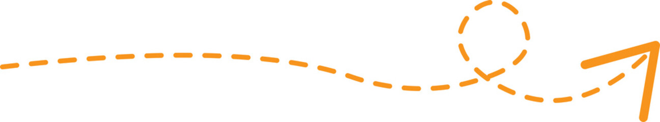 Dashed Line Arrow