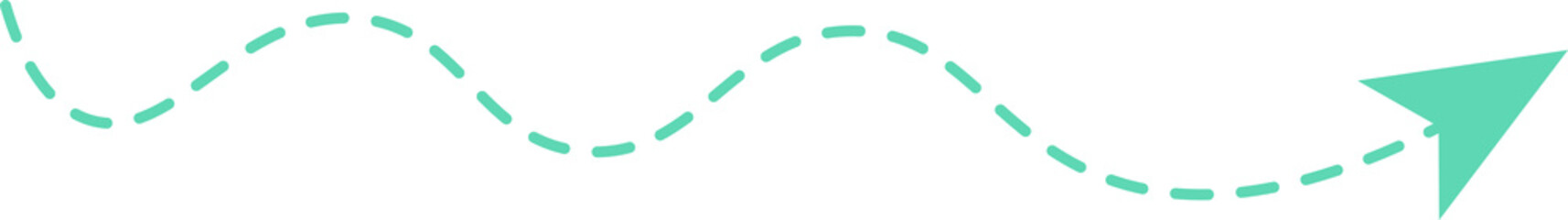 Dashed Line Arrow