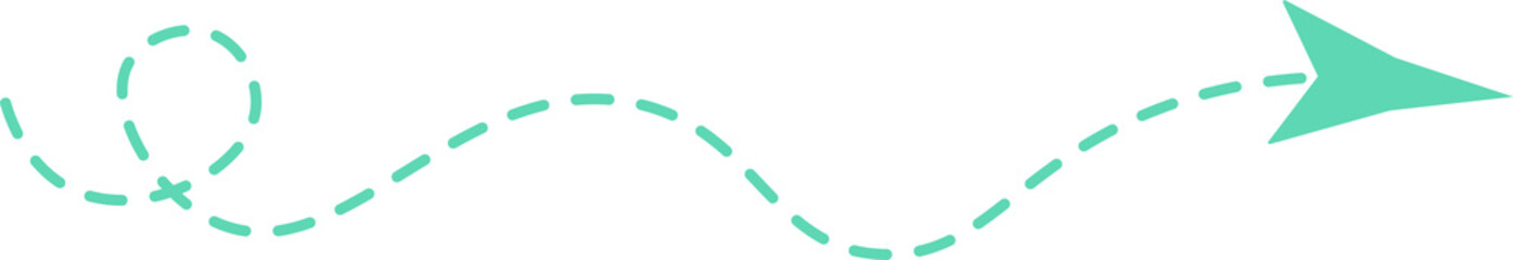 Dashed Line Arrow