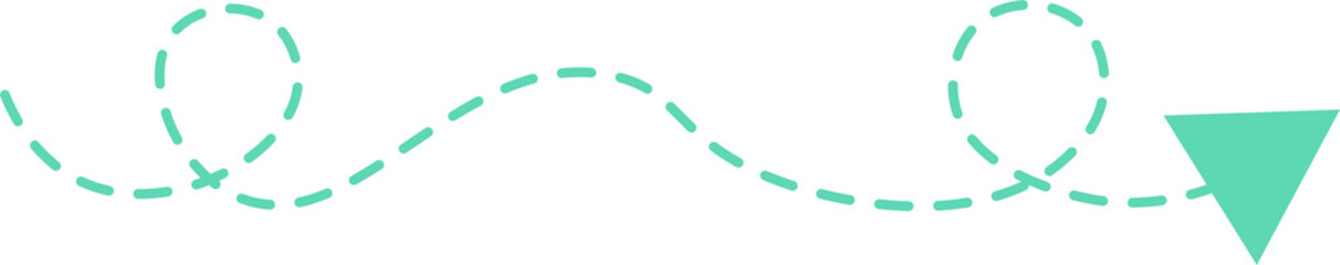 Dashed Line Arrow