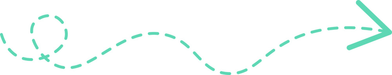 Dashed Line Arrow
