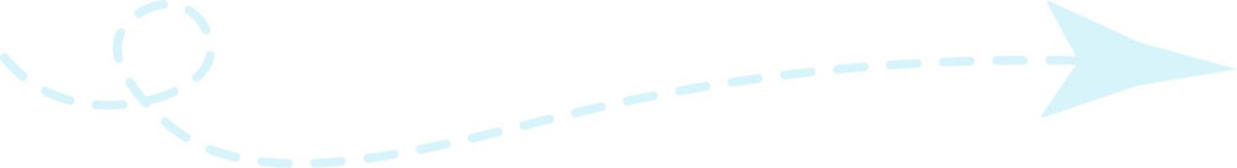 Dashed Line Arrow