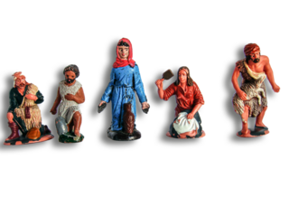 Pastores del portal de belén. 