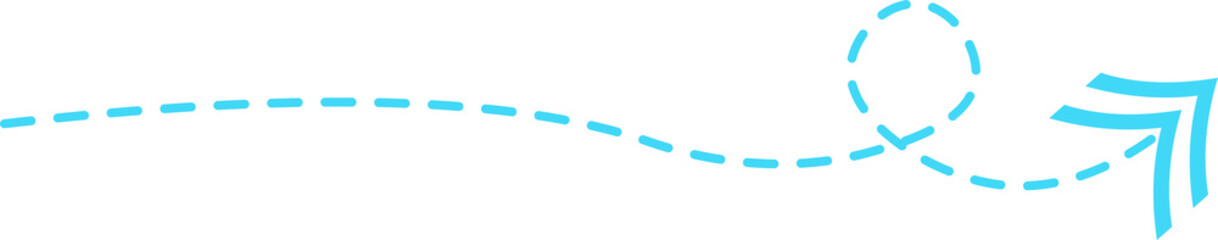 Dashed Line Arrow