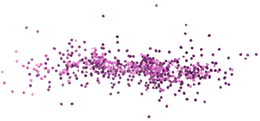 PNG glow shine magenta pink confetti dot element on transparent background.