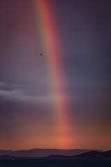 Fototapeta na wymiar rainbow over the sea