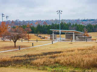 Overcast landscape of the YMCA PARK