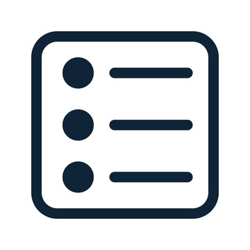 Main menu symbol. UI web icon. List or catalog icon.