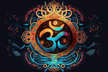 zen colorful mandala for creative design for yoga