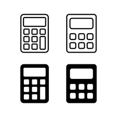 Calculator icon vector for web and mobile app. Accounting calculator sign and symbol.