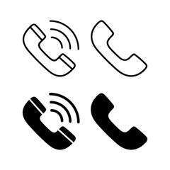 Call icon vector for web and mobile app. telephone sign and symbol. phone icon. contact us