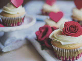 cupcake with pink frosting