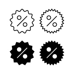 Discount icon vector for web and mobile app. Discount tag sign and symbol