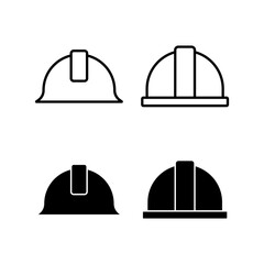 Helmet icon vector for web and mobile app. Motorcycle helmet sign and symbol. Construction helmet icon. Safety helmet