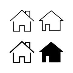 House icon vector for web and mobile app. Home sign and symbol