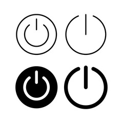 Power icon vector for web and mobile app. Power Switch sign and symbol. Electric power