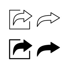 Share icon vector for web and mobile app. Sharing sign and symbol