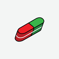 Eraser Icon. Office Concept. - Vector